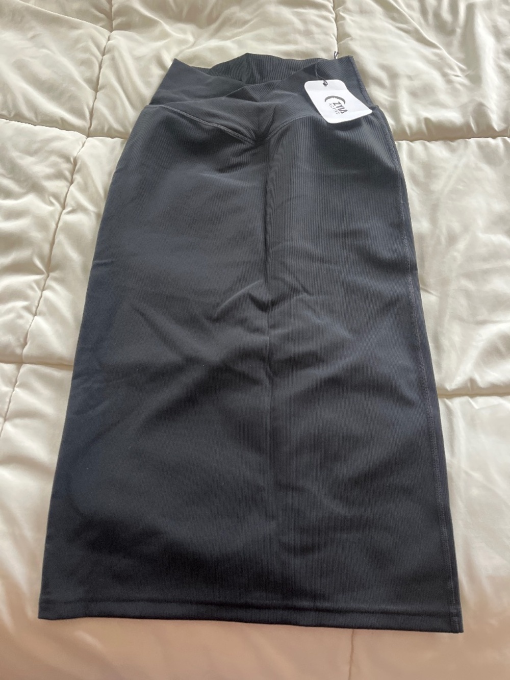 Zyia Black Reve crossover pencil skirt